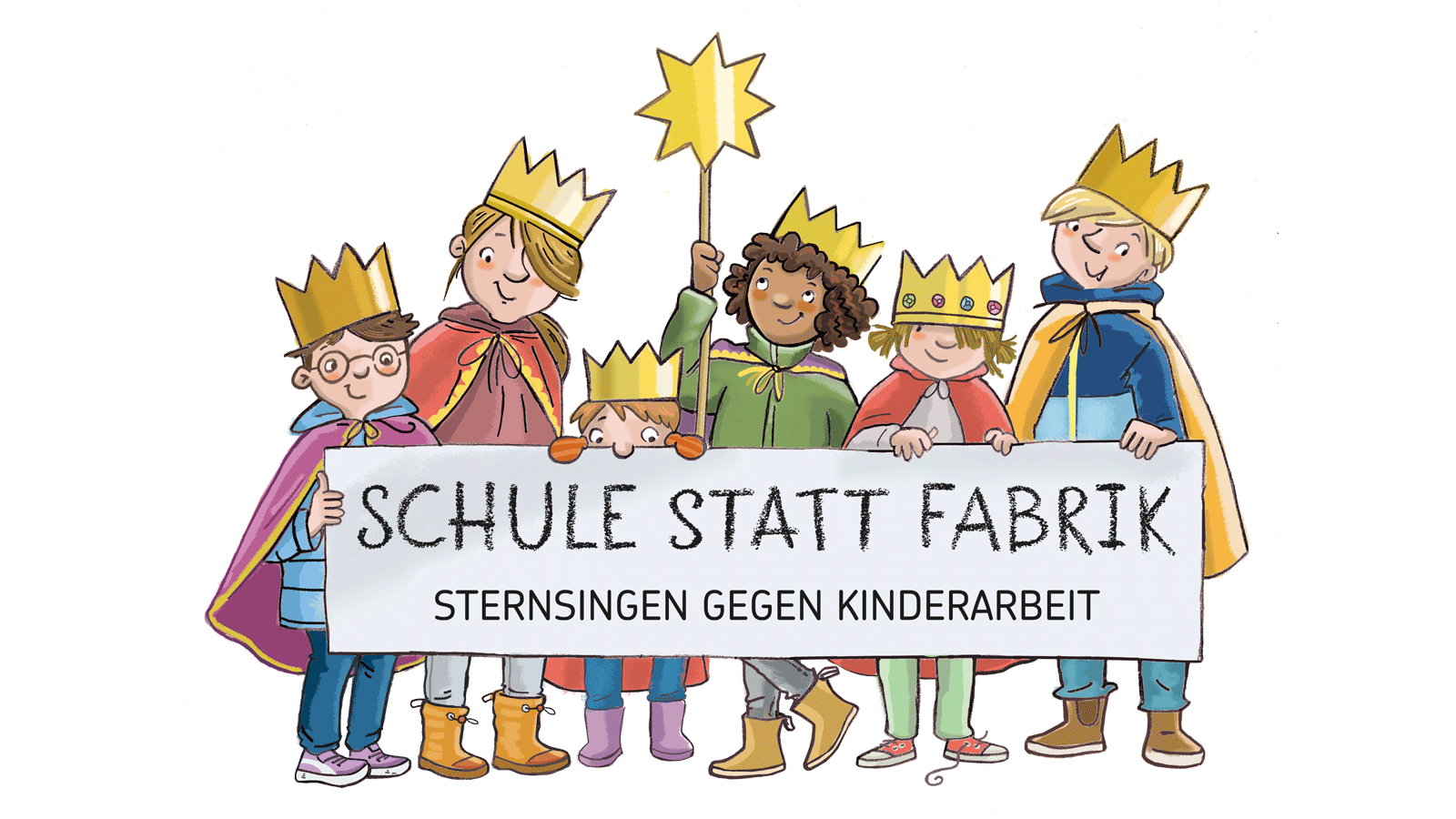 Sternsinger 2026 Sternsingen gegen Kinderarbeit - Schule statt Fabrik